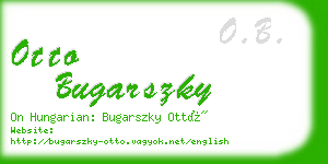 otto bugarszky business card